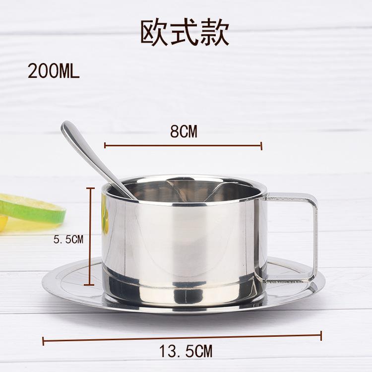 180ml 304 Stainless Steel Espresso Cup Double-layer Insulation Coffee Cups and Saucers Afternoon Tea Cups Mugs Couple Cups
180ml 304 Stainless Steel Espresso Cup Double-layer Insulation Coffee Cups and Saucers Afternoon Tea Cups Mugs Couple Cups