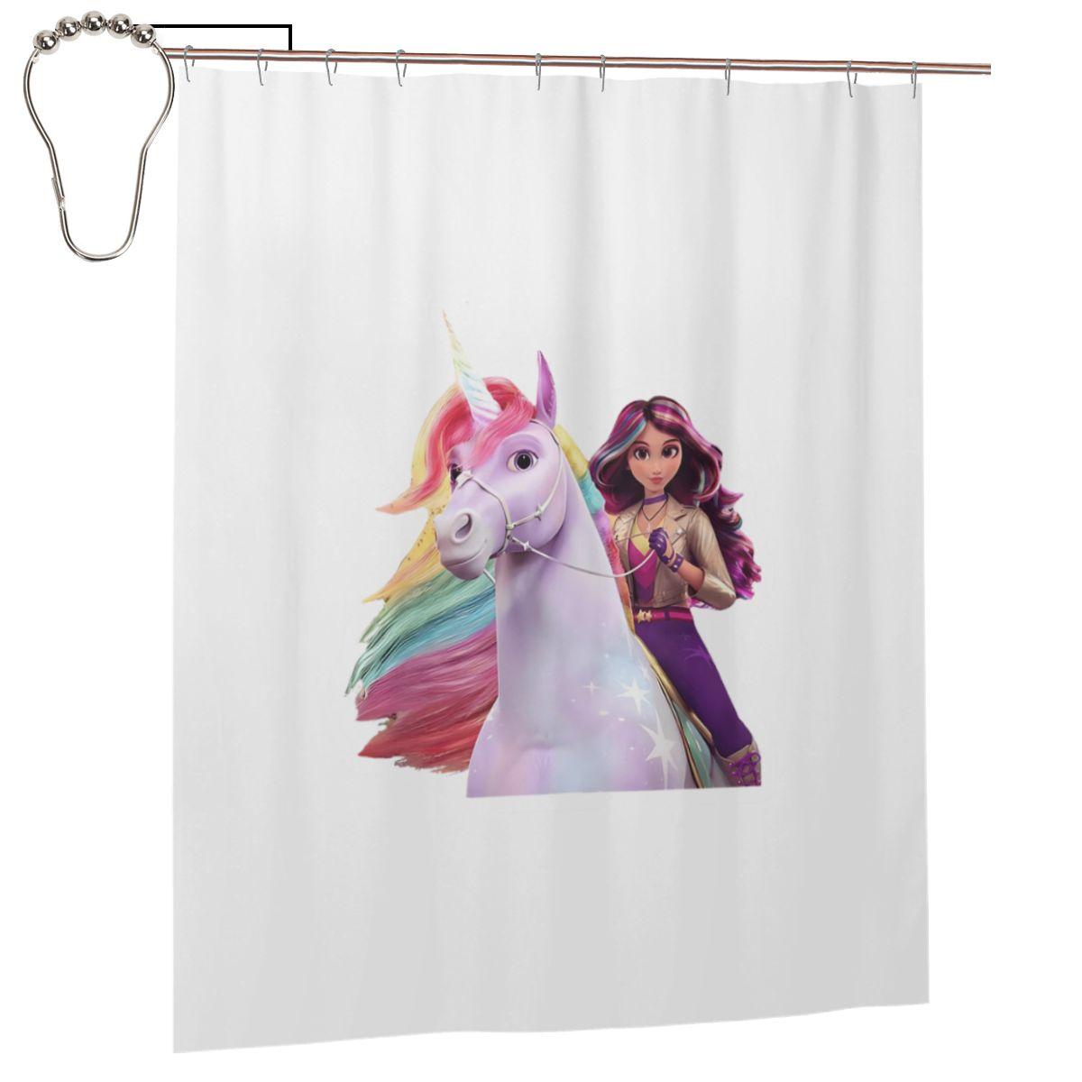 Unicorn Academy Sophia Wildstar Shower Curtain Bathroom Polyester Waterproof Bath Curtains With Hooks W60H190(CM)-1 Pcs
Unicorn Academy Sophia Wildstar Shower Curtain Bathroom Polyester Waterproof Bath Curtains With Hooks W60H190(CM)-1 Pcs