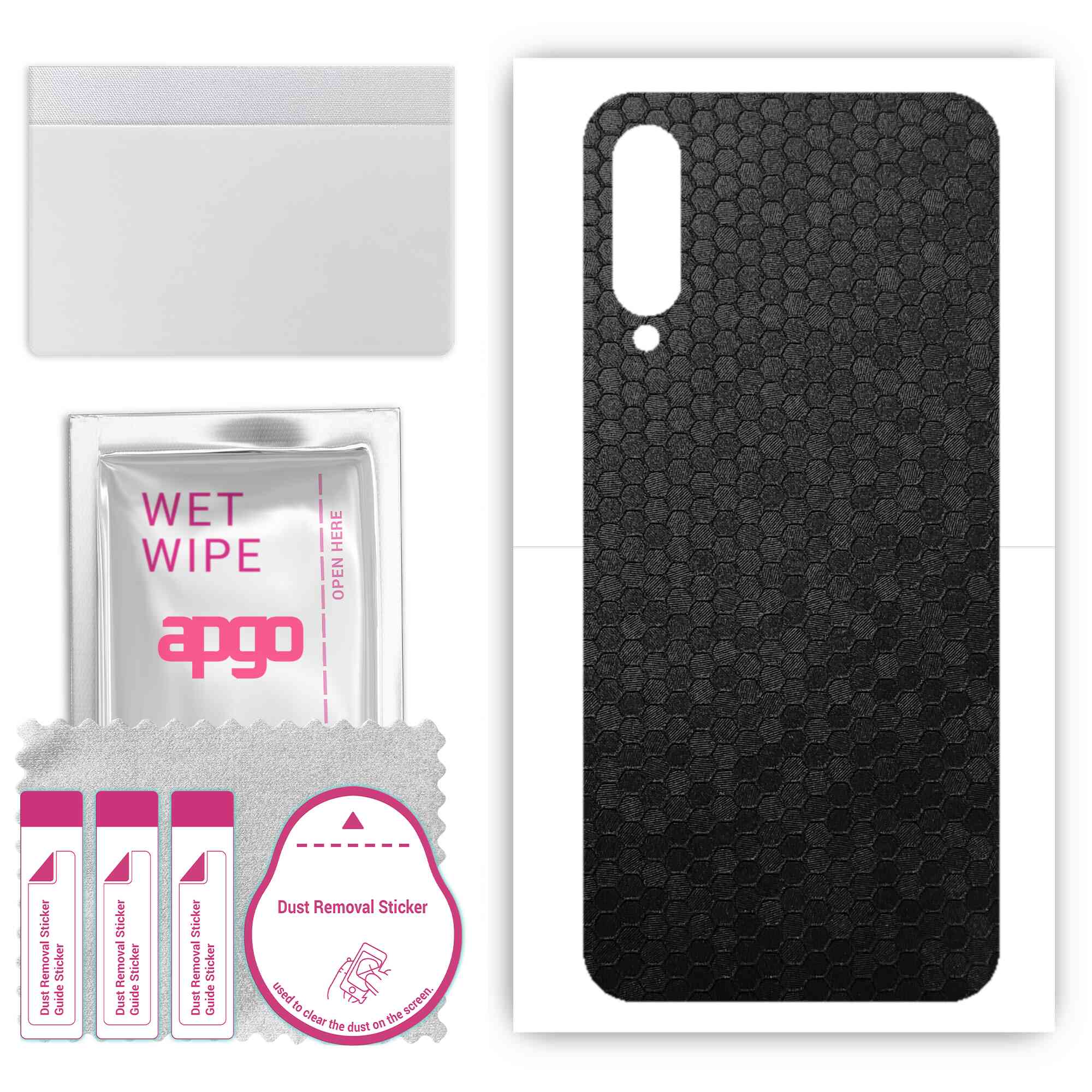Apgo Protective Skin Sticker для задньої панелі, сумісної з Xiaomi Mi A3, Wrap Film, Foil, Vinyl - Pattern Black Honeycomb
Apgo Protective Skin Sticker для задньої панелі, сумісної з Xiaomi Mi A3, Wrap Film, Foil, Vinyl - Pattern Black Honeycomb