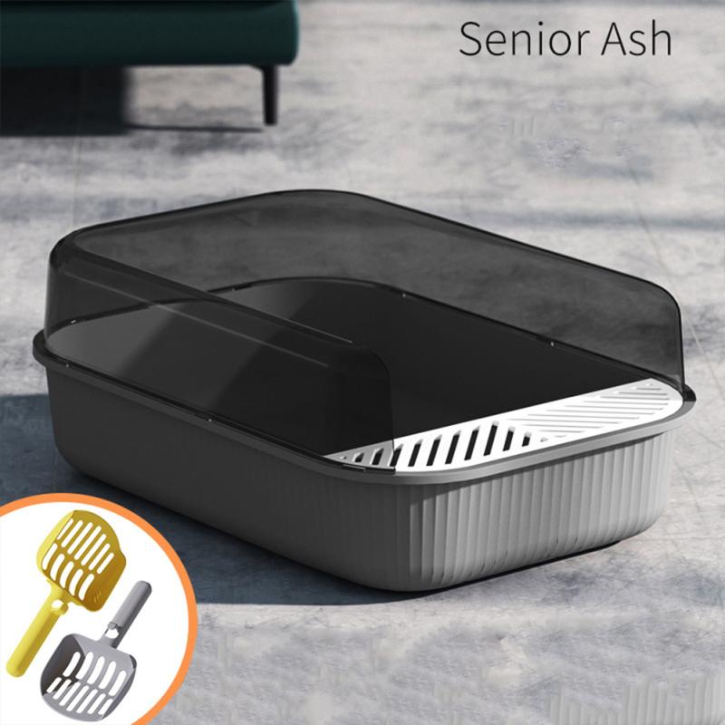 4pcs Cat Litter Box Semi-closed Anti Splash Removable Sand Box Toilet Pet Cleanning Supplies сірий
4pcs Cat Litter Box Semi-closed Anti Splash Removable Sand Box Toilet Pet Cleanning Supplies сірий