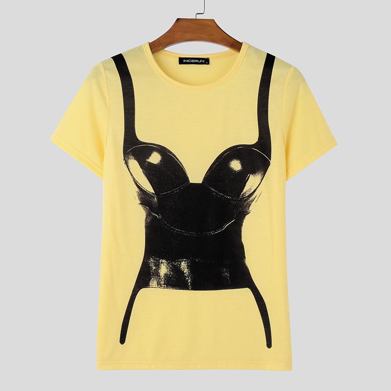 INCERUN Summer Men O Neck Short Sleeve Funny Print Casual T-shirts Tops 2XL жёлтый
INCERUN Summer Men O Neck Short Sleeve Funny Print Casual T-shirts Tops 2XL жёлтый
