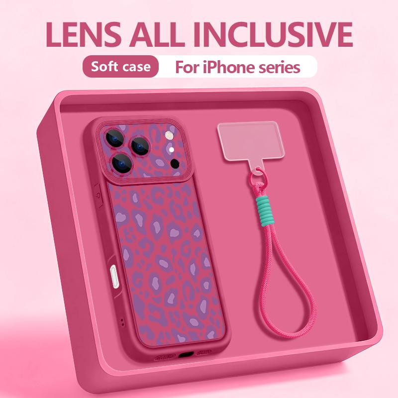 Leopard Printed With Strap Phone Case For iPhone 17 Pro Max Air 16e 16 15 14 Pro Max 13 12 Pro Shockproof Soft TPU Lanyard Cover iPhone Air
Leopard Printed With Strap Phone Case For iPhone 17 Pro Max Air 16e 16 15 14 Pro Max 13 12 Pro Shockproof Soft TPU Lanyard Cover iPhone Air