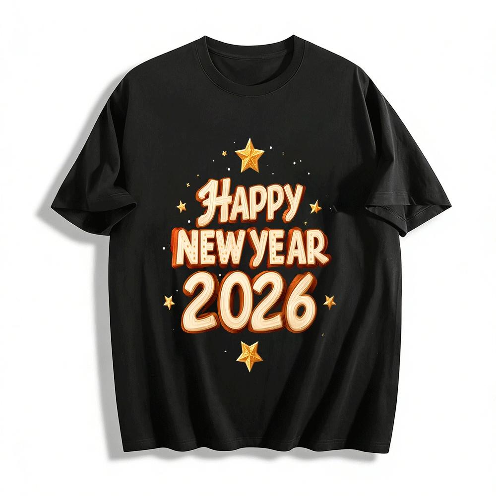 Happy New Year 2206 Fest Printed Casual Casual Top Pure cotton T-shirt 6XL
Happy New Year 2206 Fest Printed Casual Casual Top Pure cotton T-shirt 6XL