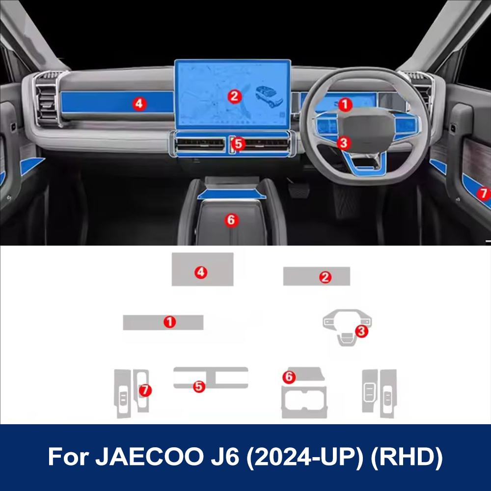 TPUCar Interior Anti-scratch Film For JAECOO J6 Chery Icar 03 2025 2025 Center Console Dashboard Navigation Pre-cut PPF Film
TPUCar Interior Anti-scratch Film For JAECOO J6 Chery Icar 03 2025 2025 Center Console Dashboard Navigation Pre-cut PPF Film