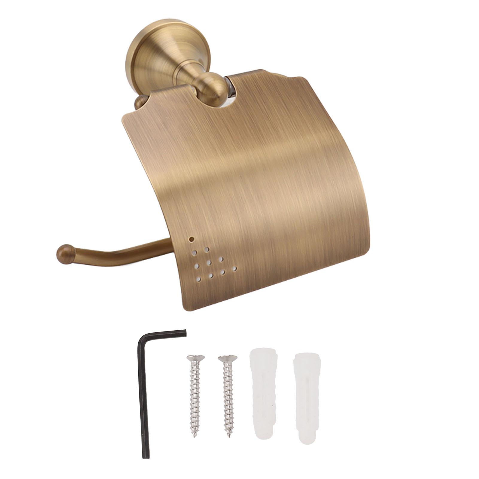 Toilet Paper Holder Wall Mounted Copper Vintage Style Ample Space Scratch Resistant for Washroom
Toilet Paper Holder Wall Mounted Copper Vintage Style Ample Space Scratch Resistant for Washroom