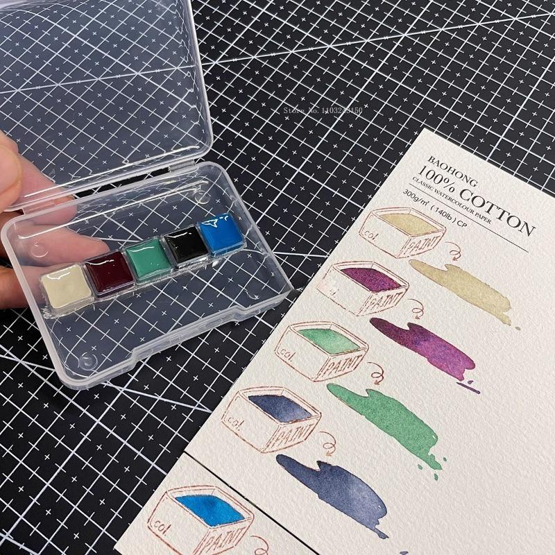 Schmink 2025 New 5color Master Grade Mineral Color Solid Watercolor Set Artist s Art Supplies Painting Creation Portable Pigment Plastic box
Schmink 2025 New 5color Master Grade Mineral Color Solid Watercolor Set Artist s Art Supplies Painting Creation Portable Pigment Plastic box