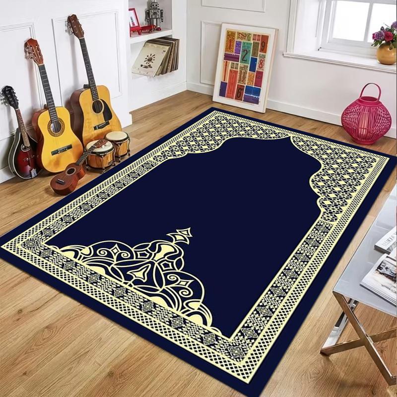 Minimalist Islamic Prayer Mat, Black White Geometric Border Print Carpet, Non-Slip Muslim Worship Rug, Ramadan Gift Area Rug 50cm x 80cm
Minimalist Islamic Prayer Mat, Black White Geometric Border Print Carpet, Non-Slip Muslim Worship Rug, Ramadan Gift Area Rug 50cm x 80cm