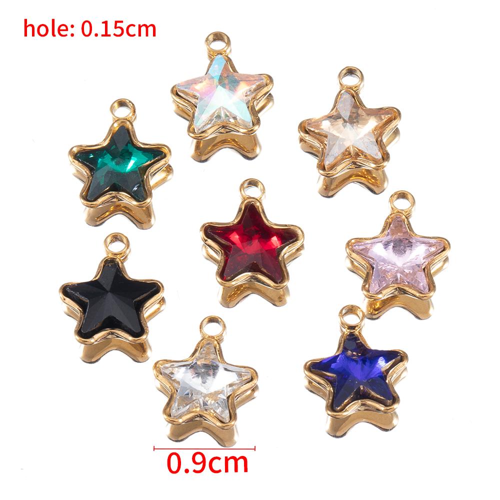 5pcs Colorful Crystal Charms Stainless Steel Geometry Oval Star Flower Charm Earrings Pendants for DIY Necklace Jewelry Findings 5pcs
5pcs Colorful Crystal Charms Stainless Steel Geometry Oval Star Flower Charm Earrings Pendants for DIY Necklace Jewelry Findings 5pcs
