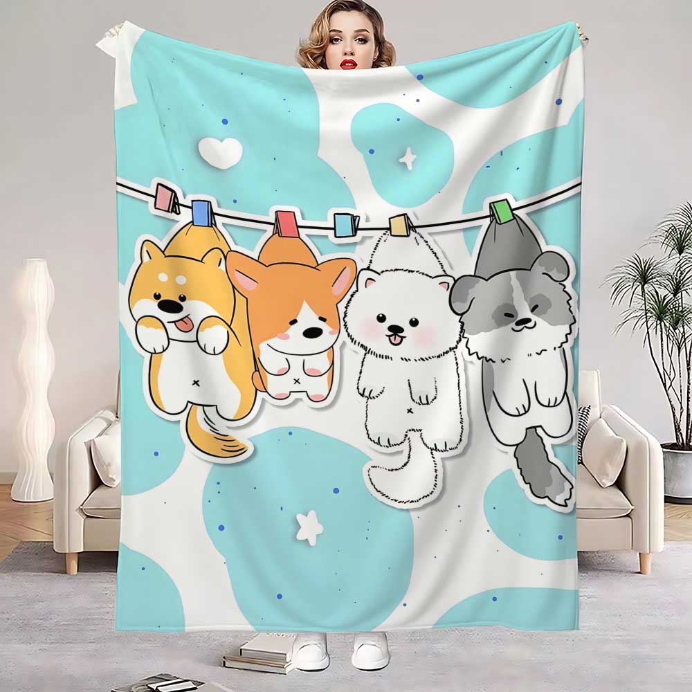 Shaggy Throw Blanket Sofa Winter Kawaii Puppy Cartoon Home Fluffy Soft Blankets for Bed Bedroom Decoration Bedspread the Warm 30x40in
Shaggy Throw Blanket Sofa Winter Kawaii Puppy Cartoon Home Fluffy Soft Blankets for Bed Bedroom Decoration Bedspread the Warm 30x40in