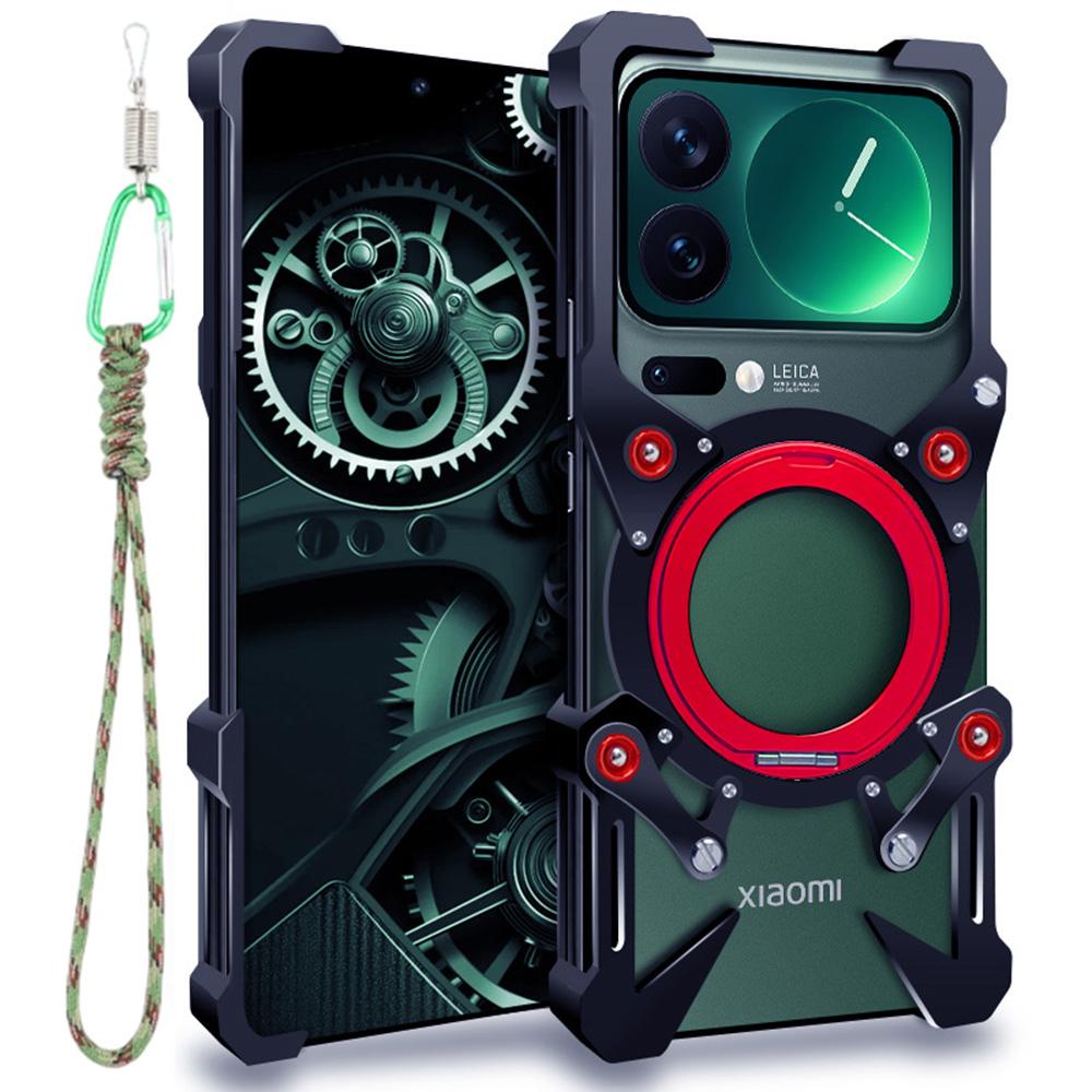 For Xiaomi 17 Pro Bumper Case Kickstand Aluminum Alloy Magnetic Phone Cover with Wrist Strap
For Xiaomi 17 Pro Bumper Case Kickstand Aluminum Alloy Magnetic Phone Cover with Wrist Strap