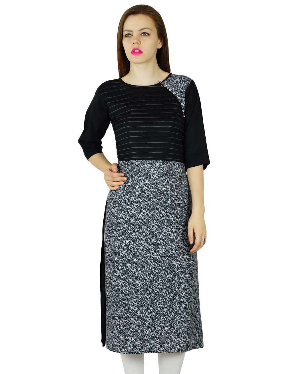 Bimba Women Chic Style Classic Black Kurta Kurti 3 4 Рукава Индийская одежда 10 чёрный
Bimba Women Chic Style Classic Black Kurta Kurti 3 4 Рукава Индийская одежда 10 чёрный