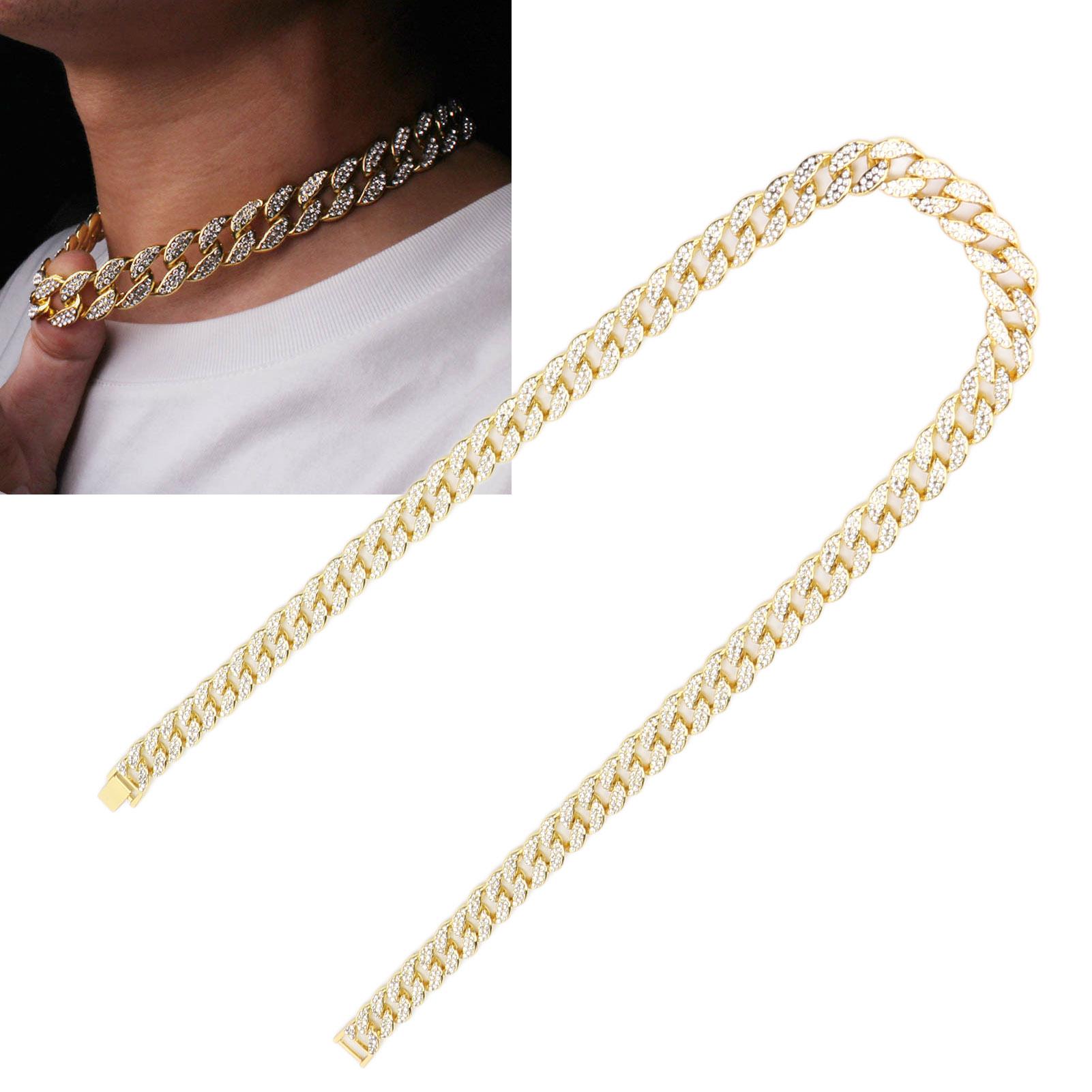 Chain Necklace Rhinestones Alloy Hip Hop 30in Jewelry Clothes Decorative Accessories
Chain Necklace Rhinestones Alloy Hip Hop 30in Jewelry Clothes Decorative Accessories