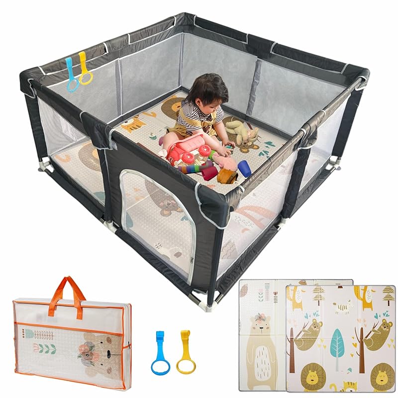 playpen Comes with play mat 120x120cm baby Smaller with door baby fence folding baby playpen kids circle Easy to assemble washable Comes with storage
playpen Comes with play mat 120x120cm baby Smaller with door baby fence folding baby playpen kids circle Easy to assemble washable Comes with storage