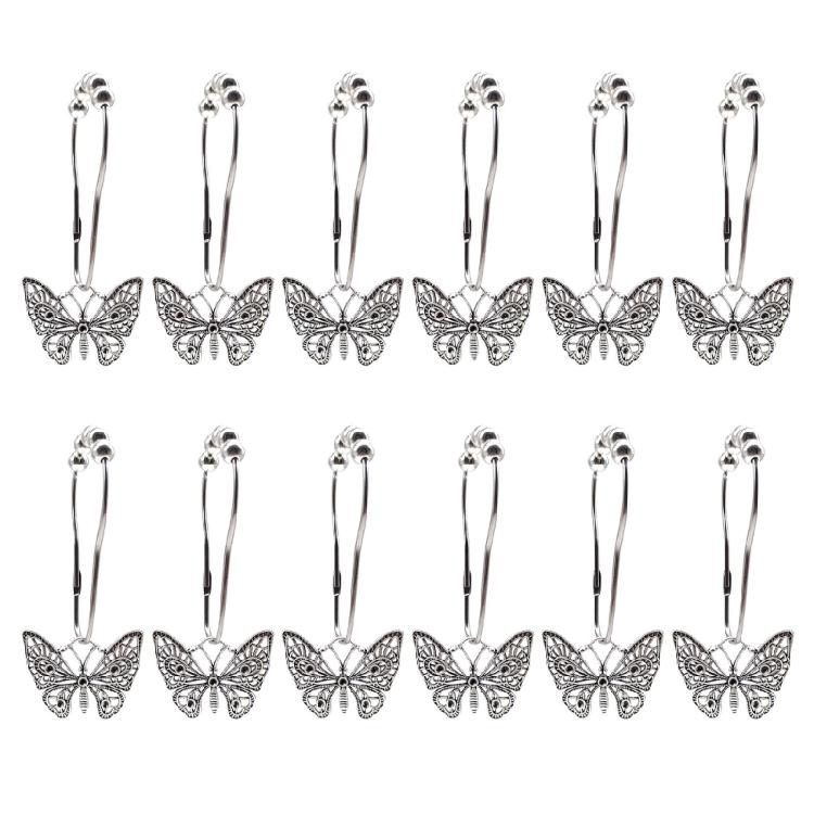 Rustproof Butterfly Theme Shower Curtain Hook Alloy Construction Smooth Rolling Bead Mechanism Easy Setups 1
Rustproof Butterfly Theme Shower Curtain Hook Alloy Construction Smooth Rolling Bead Mechanism Easy Setups 1