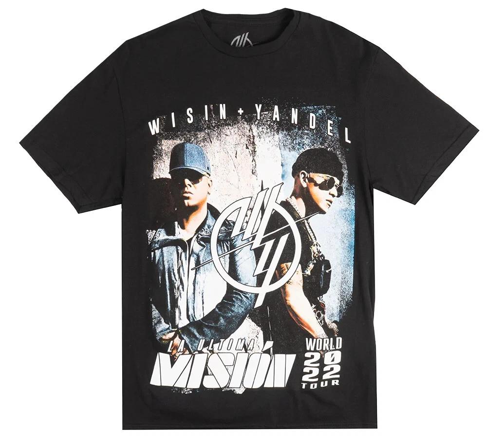 Wisin & Yandel Black 100% Cotton T-shirt Mens Tees Top – Official 2022 Mision World Tour Concert Merch M
Wisin & Yandel Black 100% Cotton T-shirt Mens Tees Top – Official 2022 Mision World Tour Concert Merch M