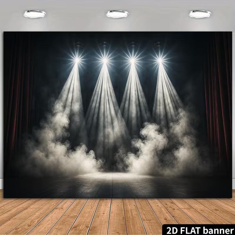 2D Dark Stage with Smoke Backdrop for Events & Award Ceremonies 47.2x31.5inch/120*80cm
2D Dark Stage with Smoke Backdrop for Events & Award Ceremonies 47.2x31.5inch/120*80cm