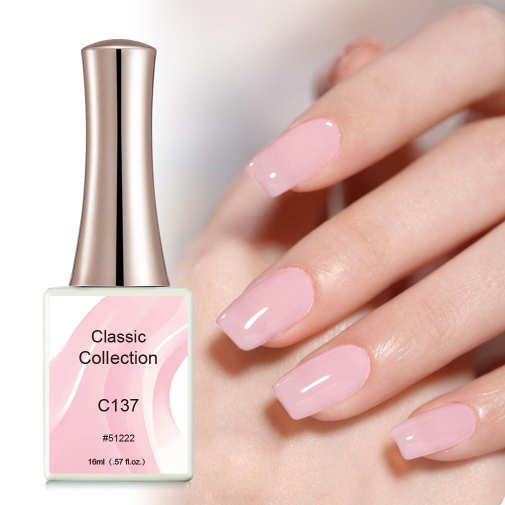15-Color Translucent Pink & White Gel Nail Polish - Versatile and Popular Salon Exclusive
15-Color Translucent Pink & White Gel Nail Polish - Versatile and Popular Salon Exclusive