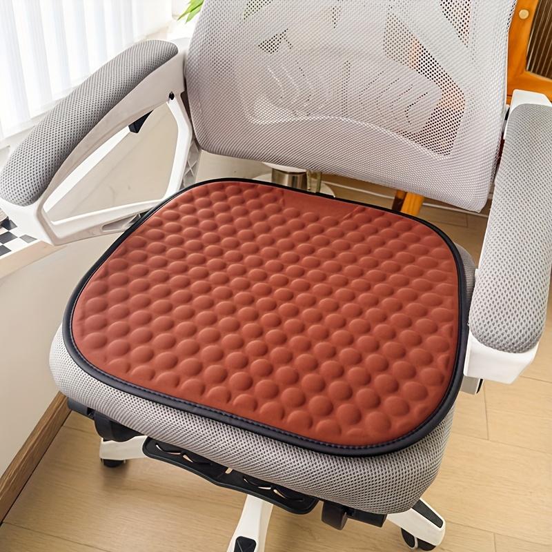 1 шт., Охлаждающая подушка, Дышащий гель, не вызывающий потливость, Лед без холода, Универсальная посадка на сиденье, Утолщенный Q-полимер, Подходит для офисного кресла, Подушка для автомобильного сиденья 48*46cm темный кофе