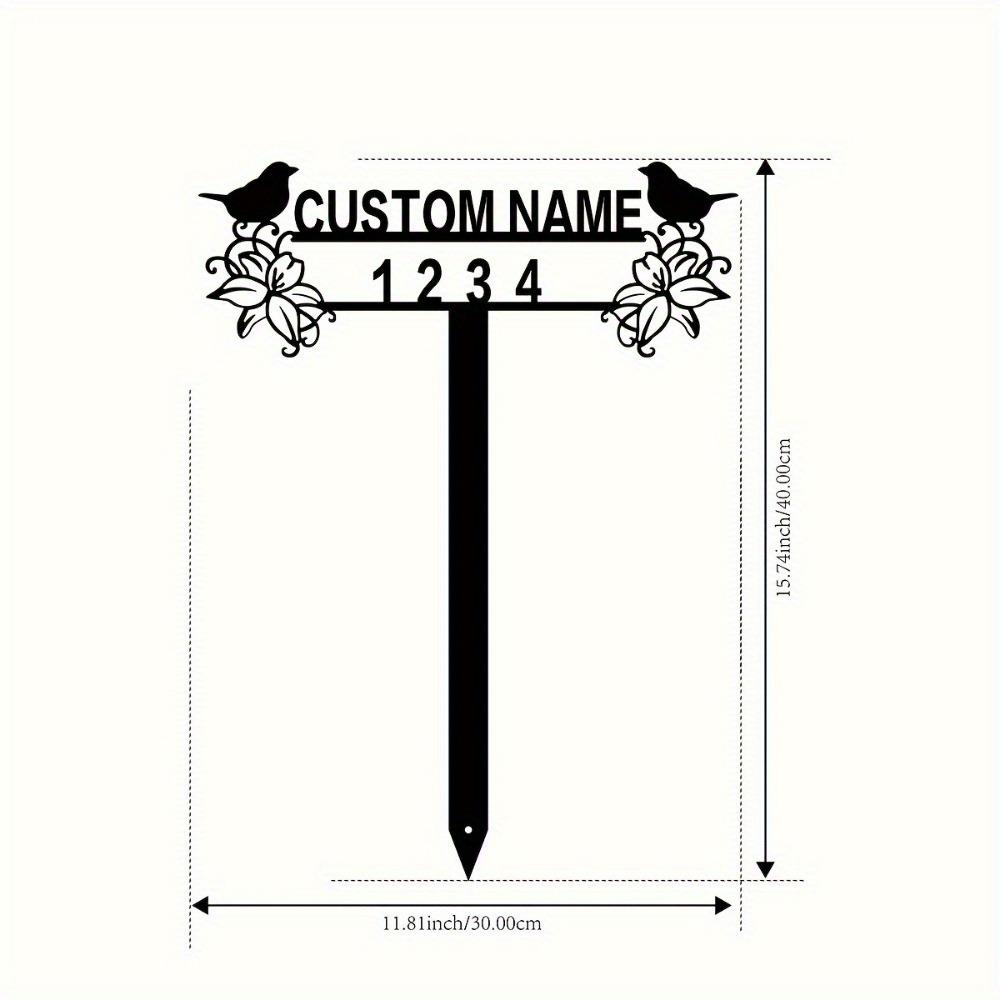 Personalized Metal Garden Stakes Custom House Number Sign Lawn Yard Outdoor Decoration Home Exterior TYDZ003067
Personalized Metal Garden Stakes Custom House Number Sign Lawn Yard Outdoor Decoration Home Exterior TYDZ003067