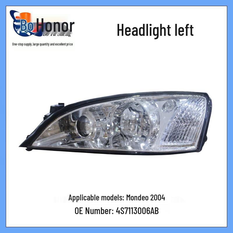 Mondeo 2004 Model Left Headlight Compatibility: 4S7113006AA, 4S7113006AC, 4S7113006AB Vertical Dimension
Mondeo 2004 Model Left Headlight Compatibility: 4S7113006AA, 4S7113006AC, 4S7113006AB Vertical Dimension
