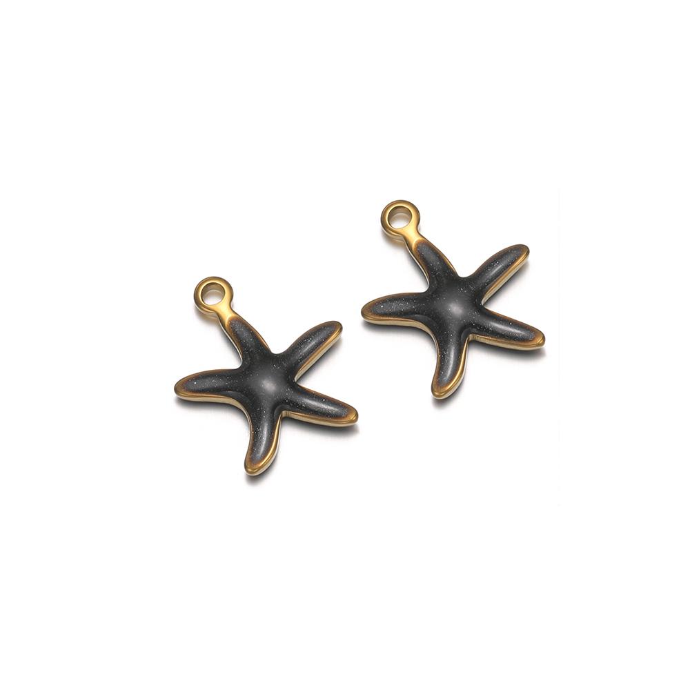 20pcs Stainless Steel Enamel Starfish Girls Bracelet Decoration Kids Summer Cute Necklace Charms DIY Jewelry Making Supplies чорний
20pcs Stainless Steel Enamel Starfish Girls Bracelet Decoration Kids Summer Cute Necklace Charms DIY Jewelry Making Supplies чорний