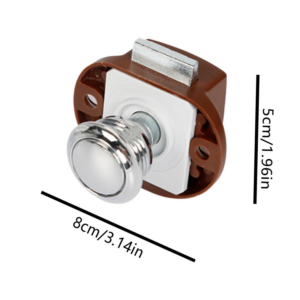 Push Lock Campers Accessories Furniture Hardware Button Locks RV Caravan Boat Drawer Latch Security Cerraduras
Push Lock Campers Accessories Furniture Hardware Button Locks RV Caravan Boat Drawer Latch Security Cerraduras