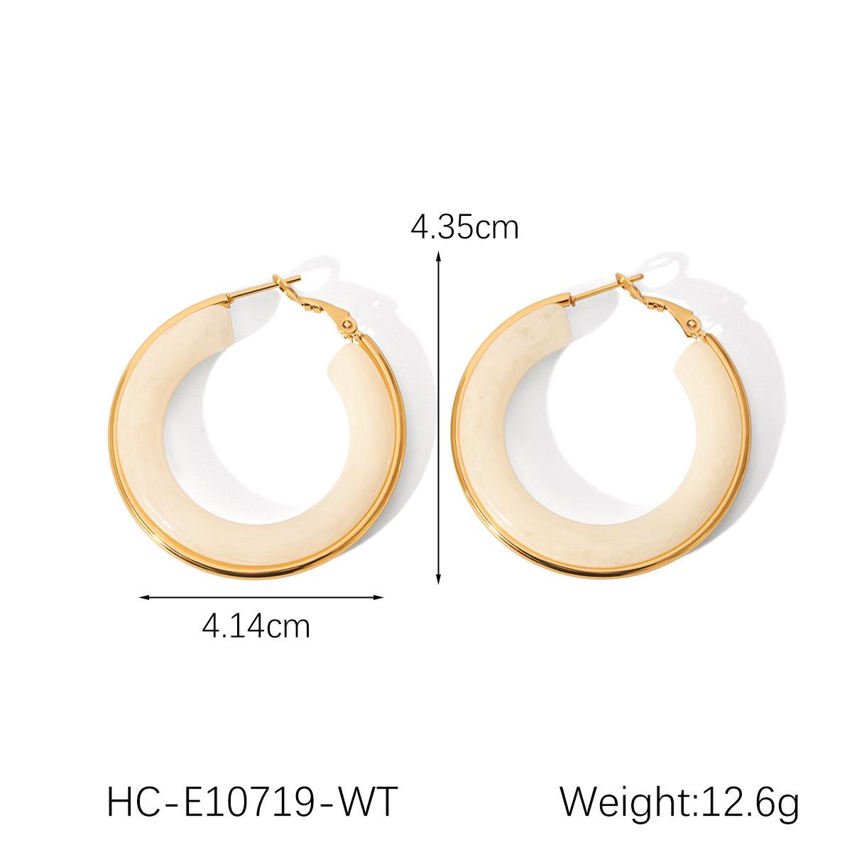 French vintage style stainless steel hoop earrings, resin earrings for women, elegant high-end ear jewelry, niche design рожевий
French vintage style stainless steel hoop earrings, resin earrings for women, elegant high-end ear jewelry, niche design рожевий