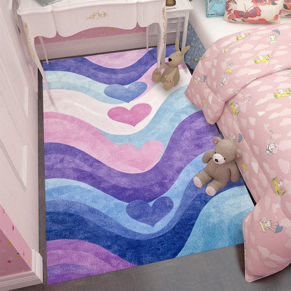 Sweet Heart Pattern Large Area Rug Pink Purple Line Art Design Carpet Floor Mat for Bedroom Kids Room 40x60cm
Sweet Heart Pattern Large Area Rug Pink Purple Line Art Design Carpet Floor Mat for Bedroom Kids Room 40x60cm