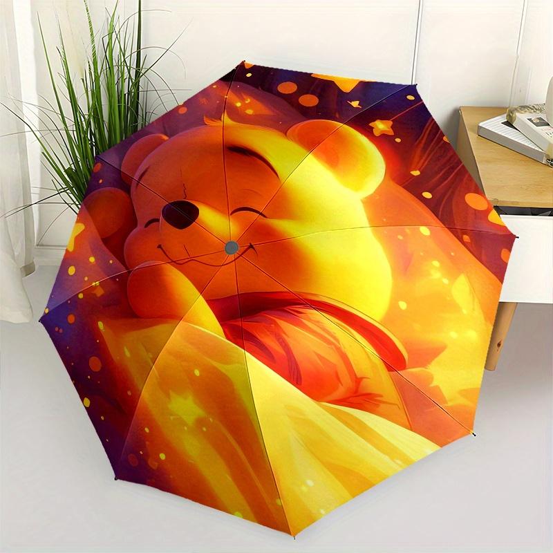 Pooh Bear,Nighttime Fully automatic themed umbrella 8 ribs durable iron frame, tri fold compact design, perfect as a gift, travel umbrella
Pooh Bear,Nighttime Fully automatic themed umbrella 8 ribs durable iron frame, tri fold compact design, perfect as a gift, travel umbrella