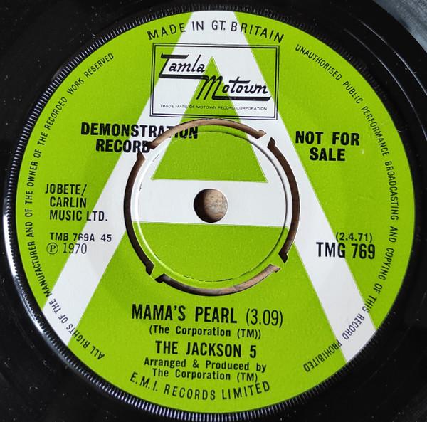 7inch Record JACKSON 5 Mamas Pearl TMG769PROMO Tamla Motown 1970 UK SoulFunk Used
7inch Record JACKSON 5 Mamas Pearl TMG769PROMO Tamla Motown 1970 UK SoulFunk Used