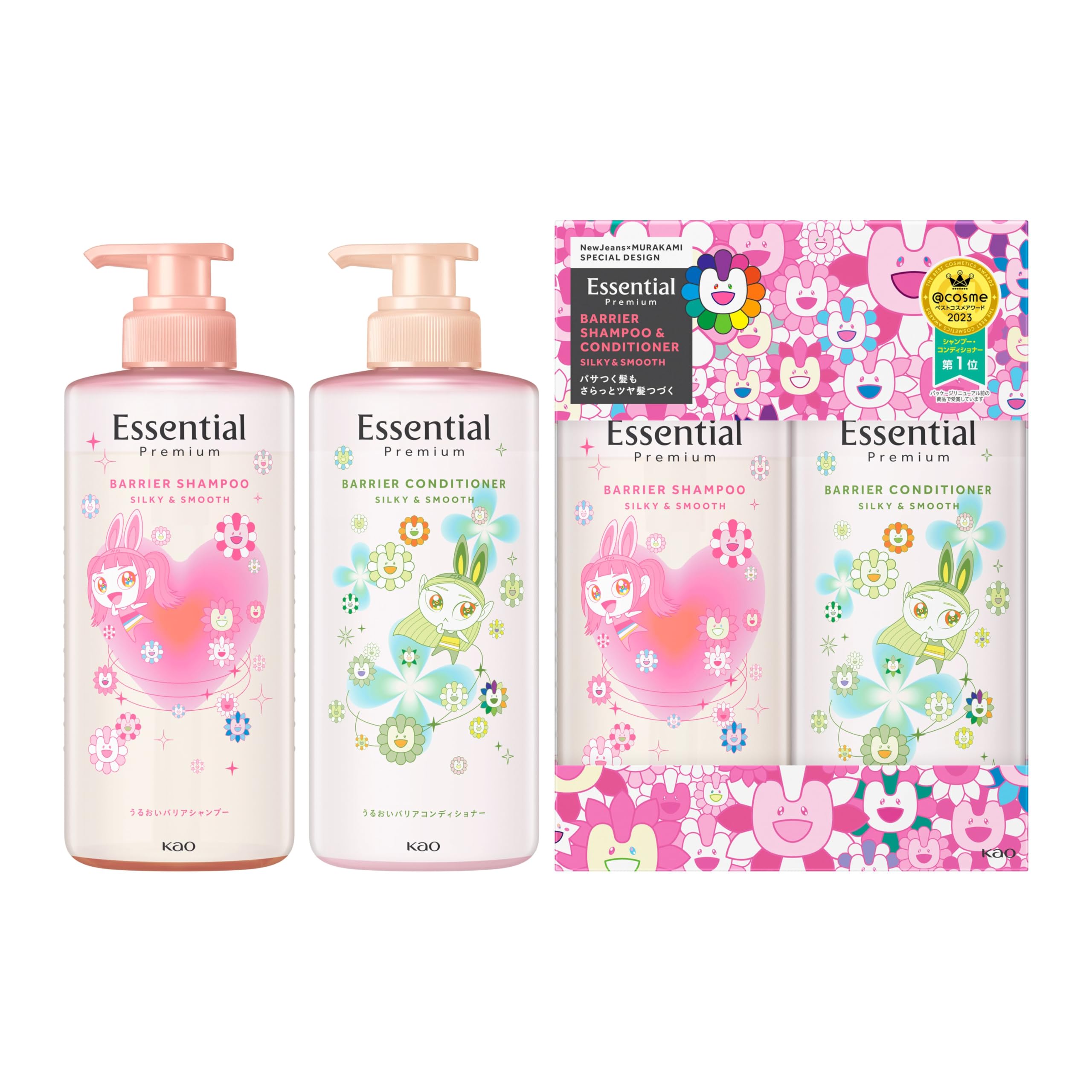 Essential Premium Barrier Silky Smooth Pump Set Special Design 900 мл и новые джинсы×MURAKAMI розовый
Essential Premium Barrier Silky Smooth Pump Set Special Design 900 мл и новые джинсы×MURAKAMI розовый