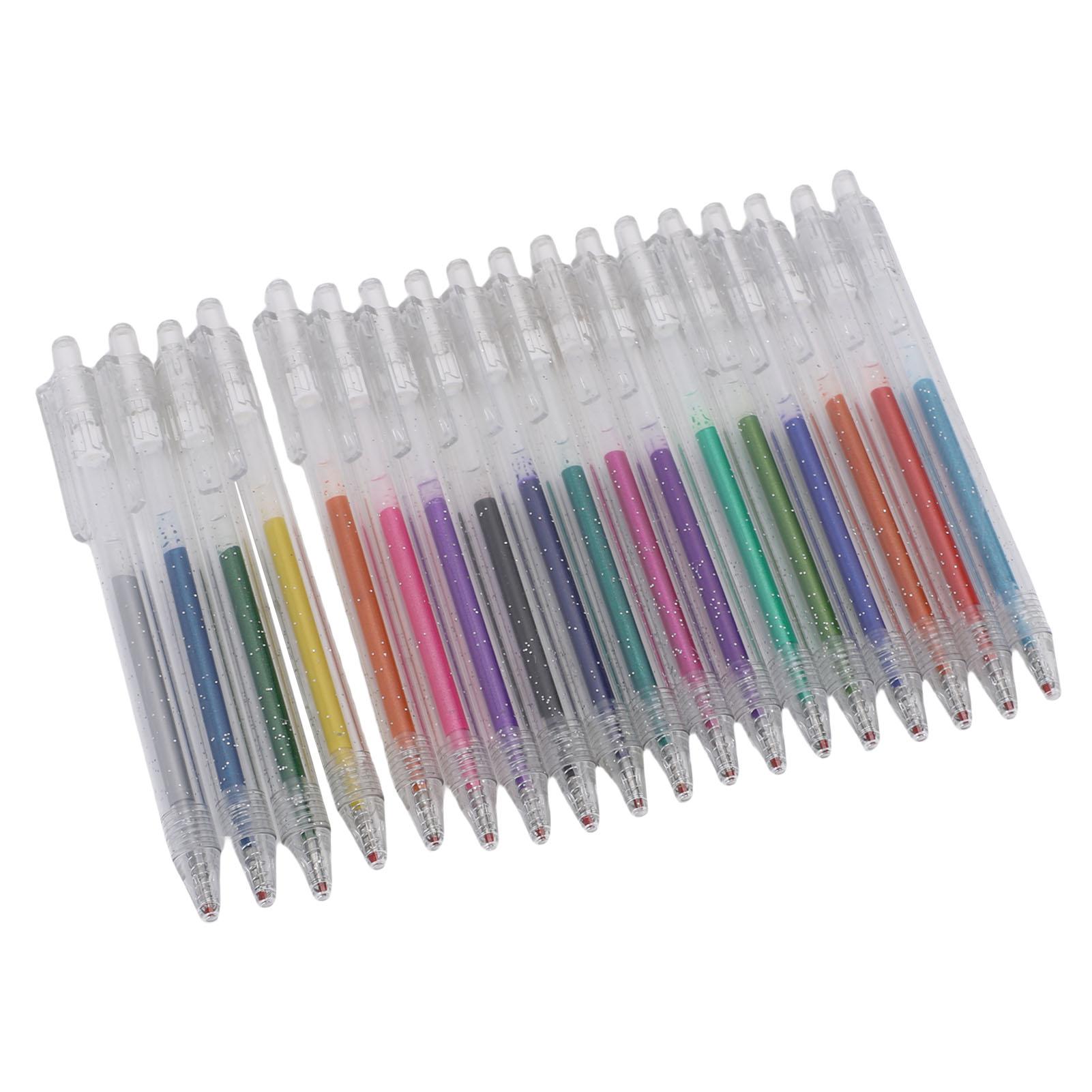Набір гелевих ручок 18 кольорів, висувні, 1.0 мм наконечник, ручка для малювання з глітером для журналу, розмальовування, прикраси календаря
Набір гелевих ручок 18 кольорів, висувні, 1.0 мм наконечник, ручка для малювання з глітером для журналу, розмальовування, прикраси календаря