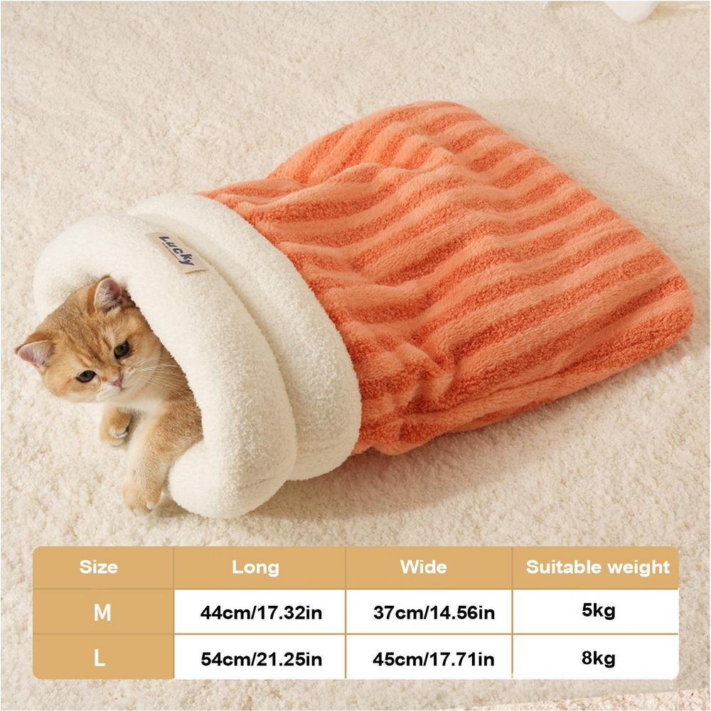 Cat Sleeping Bag Safe Under the Quilt Winter Pet Warm Cave Bed Semi-Enclosed Cat Bed for Living Room Balcony Car Bedroom Medium помаранчевий
Cat Sleeping Bag Safe Under the Quilt Winter Pet Warm Cave Bed Semi-Enclosed Cat Bed for Living Room Balcony Car Bedroom Medium помаранчевий