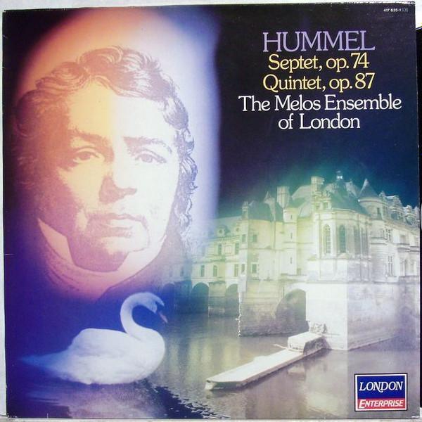 LP Record HUMMEL, MELOS ENSEMBLE OF LONDON - Septet, Op. 74 / Quintet, Op. 87 4176351 LONDON ENTERPRI UK Classical Used
LP Record HUMMEL, MELOS ENSEMBLE OF LONDON - Septet, Op. 74 / Quintet, Op. 87 4176351 LONDON ENTERPRI UK Classical Used
