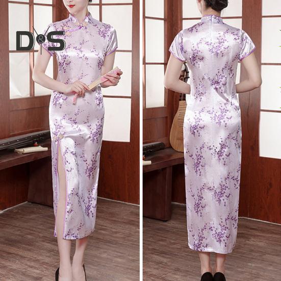 Элегантное длинное Cheongsam из искусственного атласа в китайском стиле с воротником-стойкой и коротким рукавом Qipao с цветочным принтом и разрезом по бокам вечернее платье
Элегантное длинное Cheongsam из искусственного атласа в китайском стиле с воротником-стойкой и коротким рукавом Qipao с цветочным принтом и разрезом по бокам вечернее платье