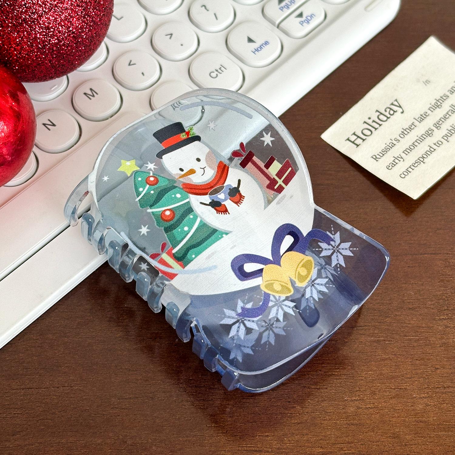 Cute And Colorful Acrylic Hair Claw Clips With Christmas Characters For Fashion Seasonal Snowman Clip
Cute And Colorful Acrylic Hair Claw Clips With Christmas Characters For Fashion Seasonal Snowman Clip