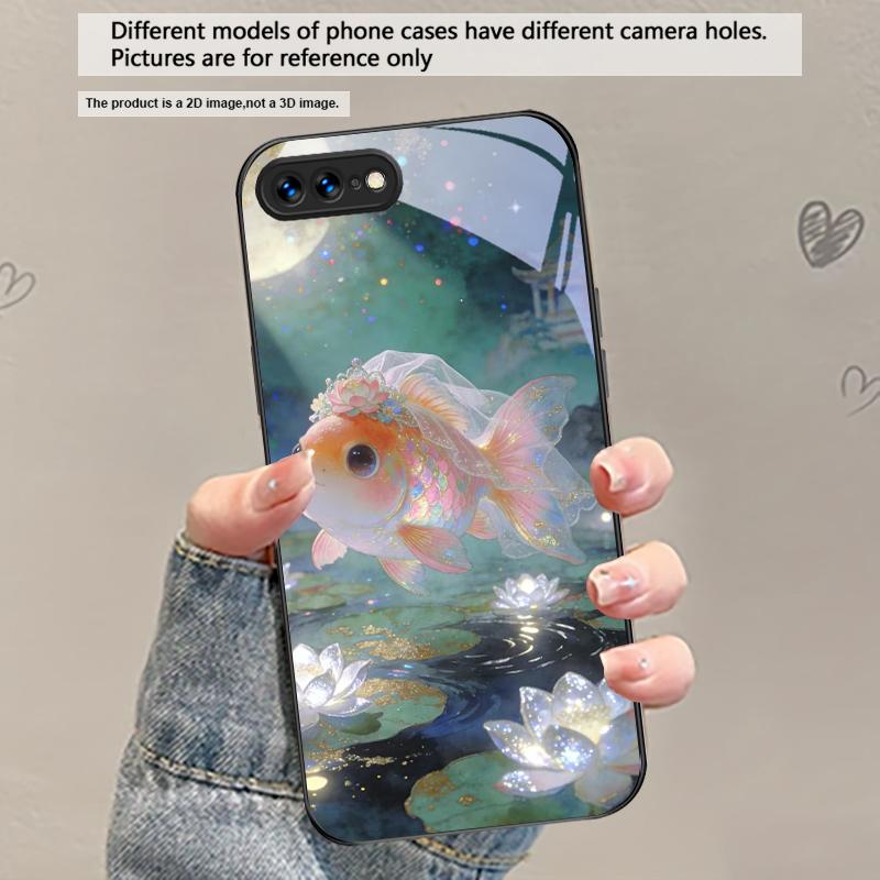 Cute white veil goldfish For iPhone 17 Air 16 E 15 Plus 14 Pro Max 13 12 mini 11 5 6 7 8 Plus XR XSMax SE Black Glass Phone Case iPhone 6
Cute white veil goldfish For iPhone 17 Air 16 E 15 Plus 14 Pro Max 13 12 mini 11 5 6 7 8 Plus XR XSMax SE Black Glass Phone Case iPhone 6