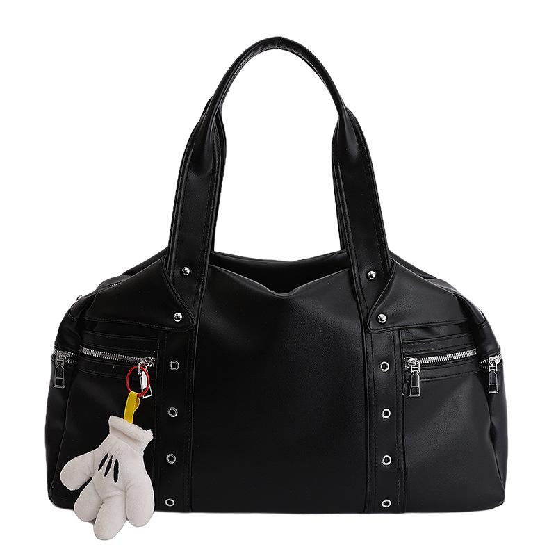 Vintage Large Capacity Tote Bag Rivet Motorcycle Style Shoulder Bag Women Casual Commuter Handbag With Multi-pocket Design Purse
Vintage Large Capacity Tote Bag Rivet Motorcycle Style Shoulder Bag Women Casual Commuter Handbag With Multi-pocket Design Purse
