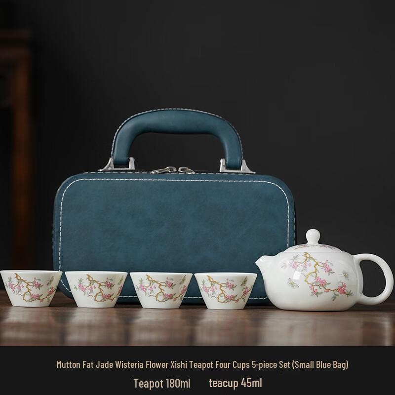 Shangqi Wisteria White Jade Tea Set
Shangqi Wisteria White Jade Tea Set