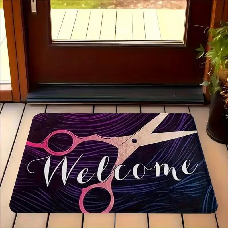 Vintage Barber Shop Floor Mat with Hair Cutting Tools and BARBER SHOP Logo for Salon Living Room Bedroom Vintage Design Carpet 50X80cm
Vintage Barber Shop Floor Mat with Hair Cutting Tools and BARBER SHOP Logo for Salon Living Room Bedroom Vintage Design Carpet 50X80cm
