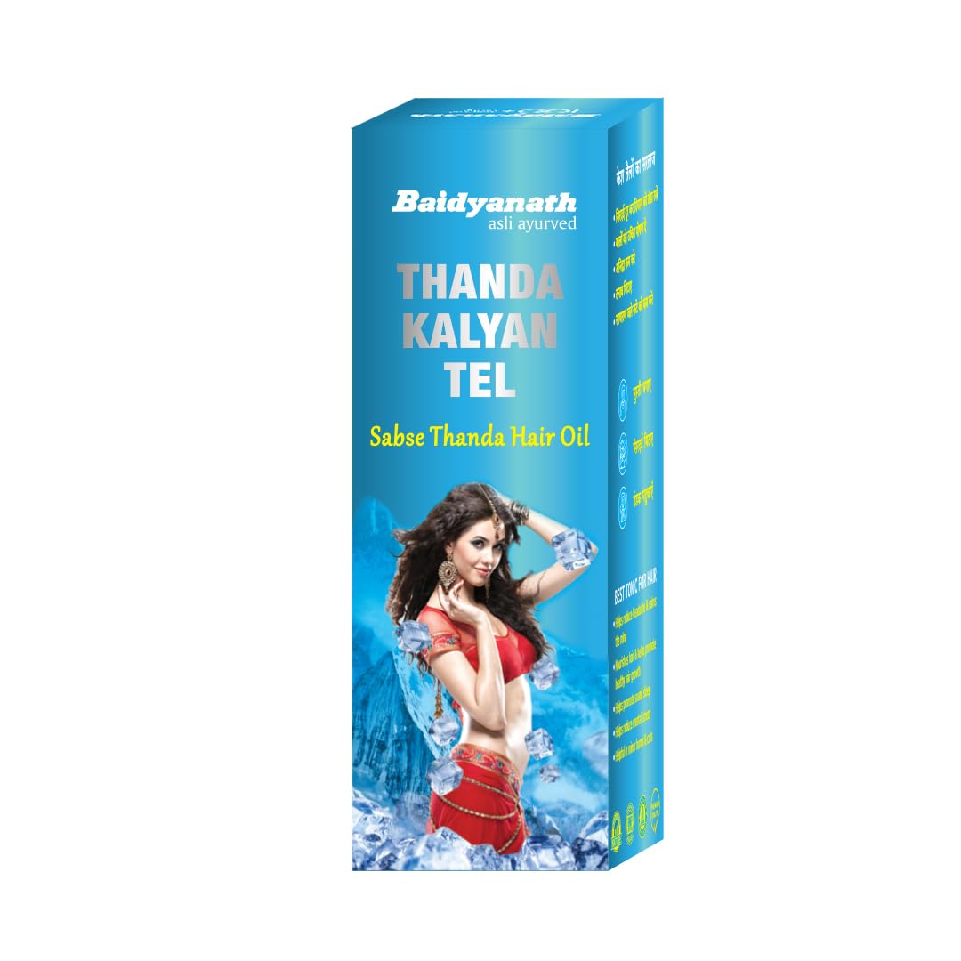Baidyanath Thanda Kalyan Tel 200ml Cooling Ayurvedic Hair Oil With Brahmi Amla Bhringraj For Scalp Nourishment And Stress Relief
Baidyanath Thanda Kalyan Tel 200ml Cooling Ayurvedic Hair Oil With Brahmi Amla Bhringraj For Scalp Nourishment And Stress Relief
