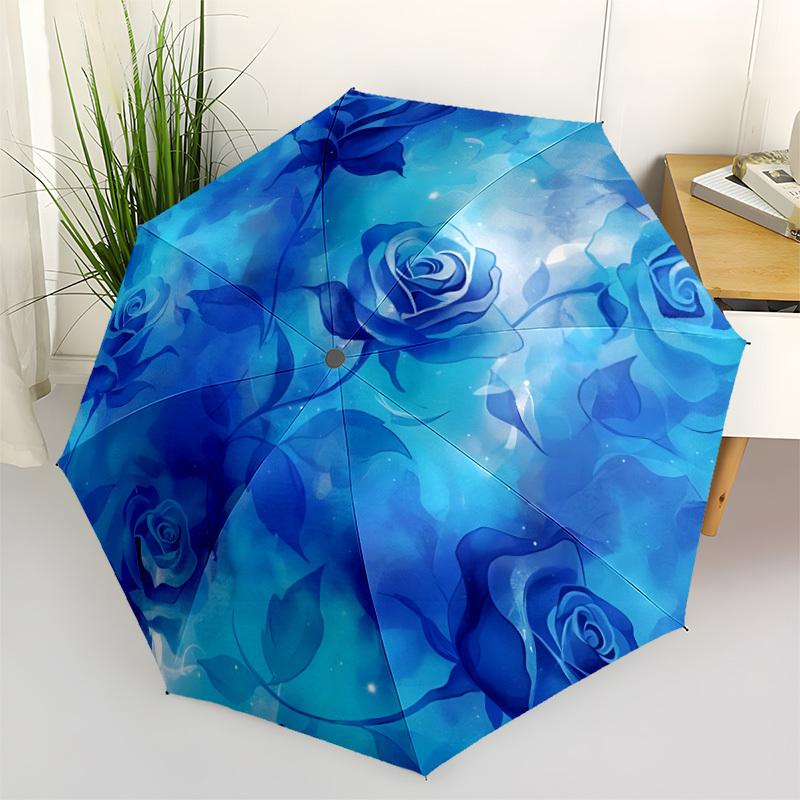 1pc Blue Roses Automatic Opening/Closing Folding Umbrella with 8 Ribs,Portable Sunshade Umbrella Birthday and Holiday gifts yy251231142
1pc Blue Roses Automatic Opening/Closing Folding Umbrella with 8 Ribs,Portable Sunshade Umbrella Birthday and Holiday gifts yy251231142