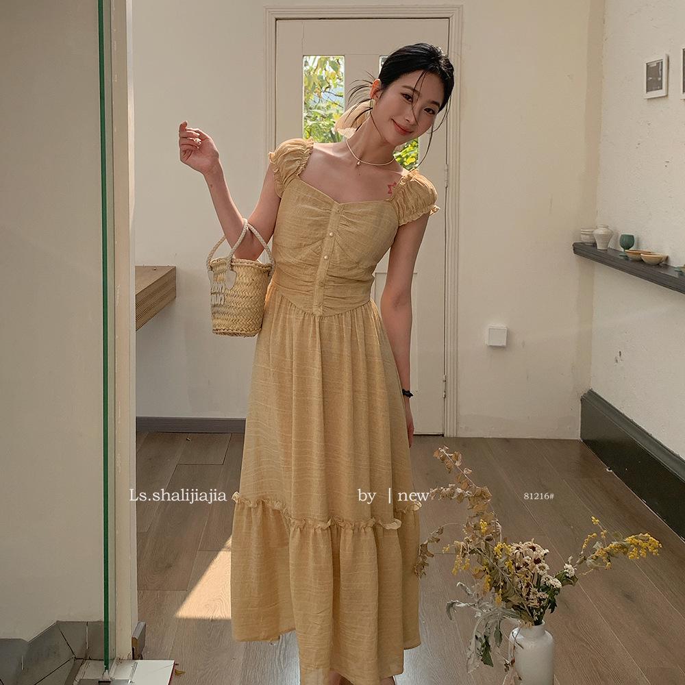 LS French Elegant Sweet Square Neck Dress – 2025 Summer Collection, Women s Fashion (81216#) Small жёлтый
LS French Elegant Sweet Square Neck Dress – 2025 Summer Collection, Women s Fashion (81216#) Small жёлтый
