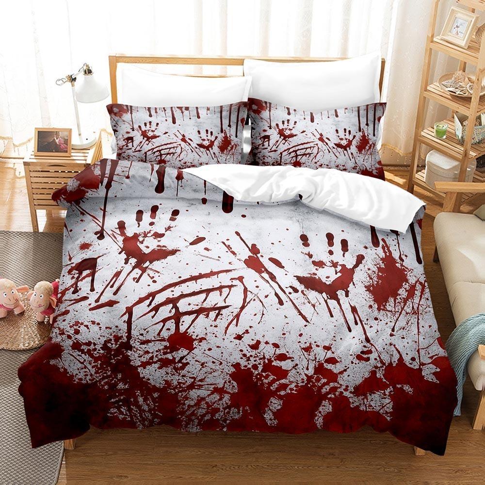 Halloween Bedding Sets For Adults Horror Night Bloody Hands Duvet Cover Set With Pillowcases No Filling Luxury Birthday Gifts EU Single135x200cm
Halloween Bedding Sets For Adults Horror Night Bloody Hands Duvet Cover Set With Pillowcases No Filling Luxury Birthday Gifts EU Single135x200cm