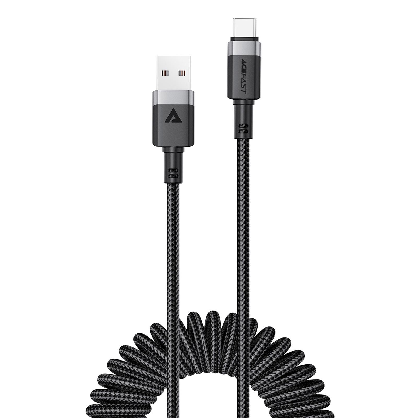 ACEFAST C14-04 1.2m USB-A to USB-C Spring Coiled Braided Data Cable 3A Fast Charging A
ACEFAST C14-04 1.2m USB-A to USB-C Spring Coiled Braided Data Cable 3A Fast Charging A