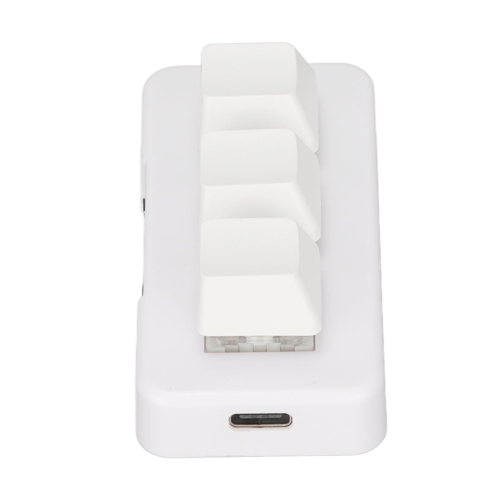 3-клавишная клавиатура с RGB-подсветкой, 3 клавиши, USB-интерфейс, мини-механическая, программируемая, Plug and Play, макрос белый
3-клавишная клавиатура с RGB-подсветкой, 3 клавиши, USB-интерфейс, мини-механическая, программируемая, Plug and Play, макрос белый