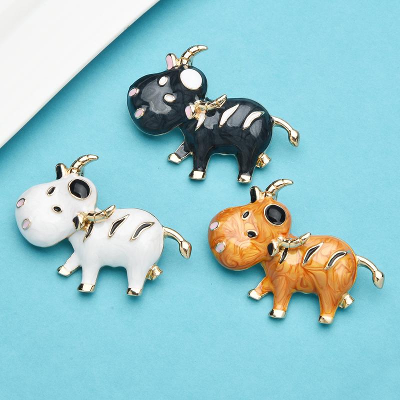 Wuli&baby Enamel Lovely Cattle Brooches For Women 3-color Bull Ox Animal Party Casual Brooch Pins Gifts
Wuli&baby Enamel Lovely Cattle Brooches For Women 3-color Bull Ox Animal Party Casual Brooch Pins Gifts