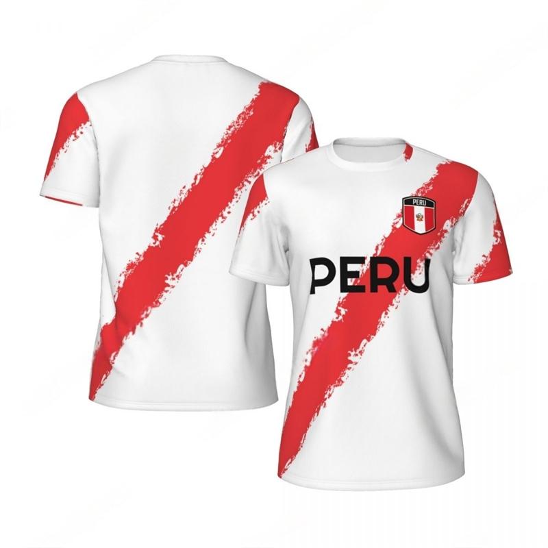 Fashion Peru Flag Graphic Football T Shirts For Men Trend 3D National Emblem Printed Sports T-shirts Loose Breathable Tees Tops 100 (4T)
Fashion Peru Flag Graphic Football T Shirts For Men Trend 3D National Emblem Printed Sports T-shirts Loose Breathable Tees Tops 100 (4T)