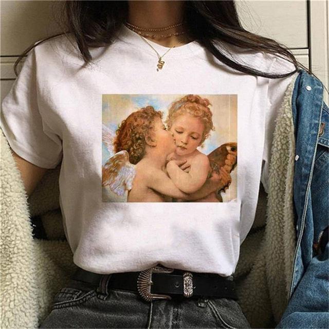 Cupid Printed Short Sleeve Harajuku Style Tshirt for Women Kawaii Clothes Aesthetic Graphic T Shirts Harajuku Oversized Tshirt S
Cupid Printed Short Sleeve Harajuku Style Tshirt for Women Kawaii Clothes Aesthetic Graphic T Shirts Harajuku Oversized Tshirt S