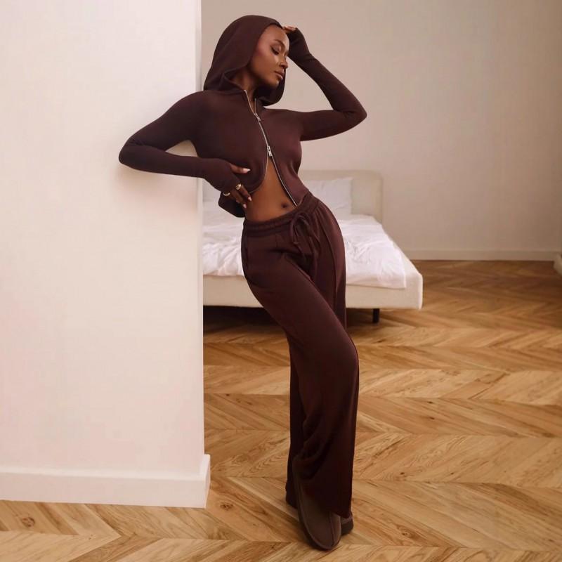 Women s Suit Casual Slim Long-sleeved Cardigan Trousers Two-piece Set XL коричневий
Women s Suit Casual Slim Long-sleeved Cardigan Trousers Two-piece Set XL коричневий